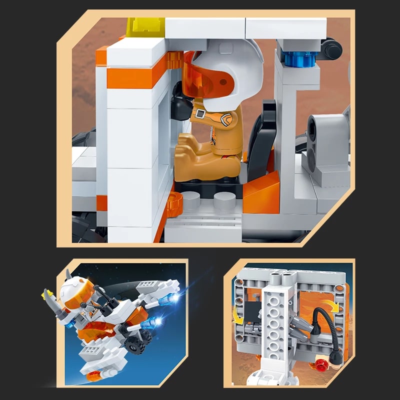 Banbao - Explore Space Block Set-Manned Rover Explorer - 350 Pieces