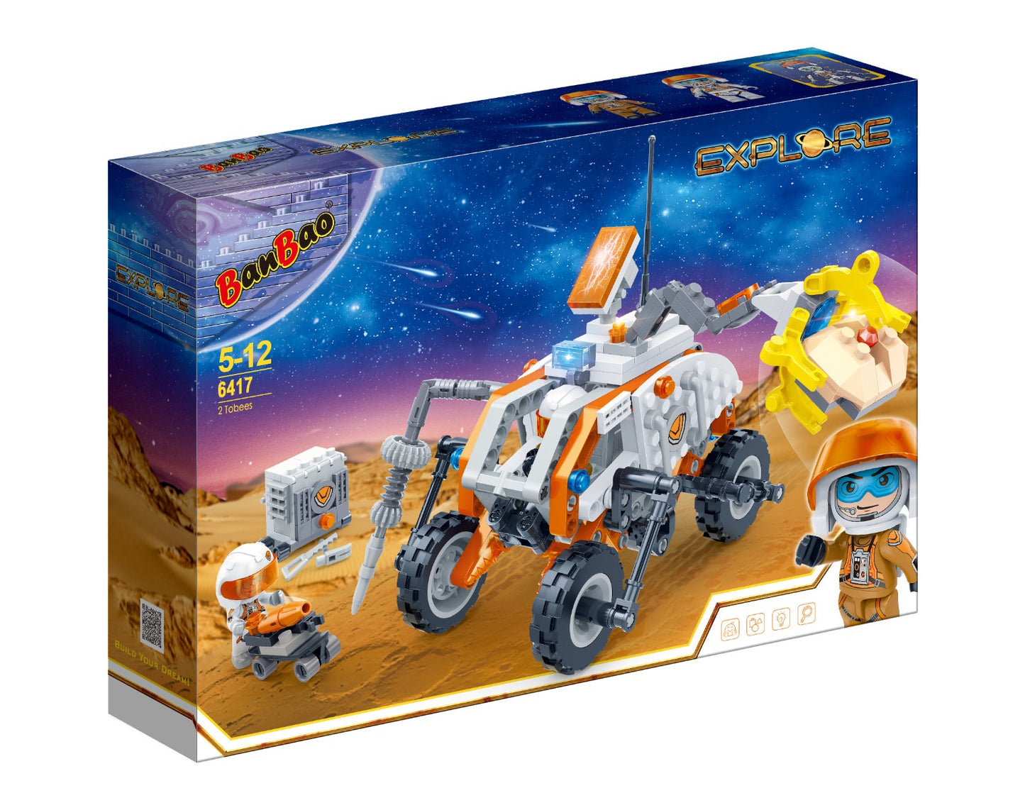 Banbao - Explore Space Block Set-Mars Splitter - 327 Pieces