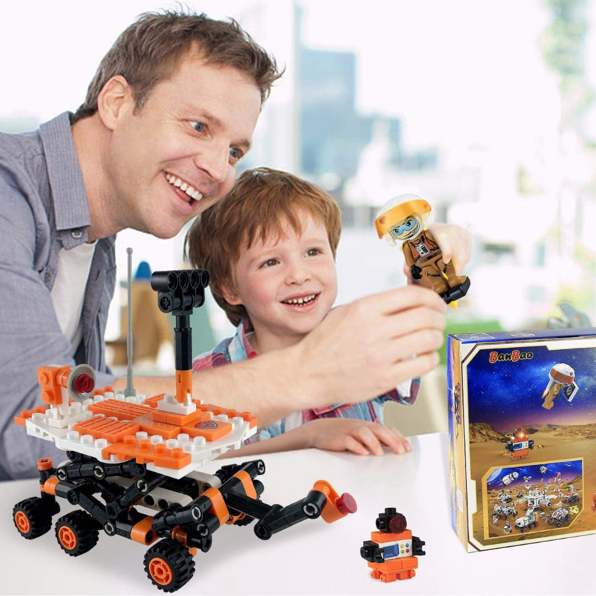 Banbao - Explore Space Block Set-Pathfinder Buggy - 265 Pieces