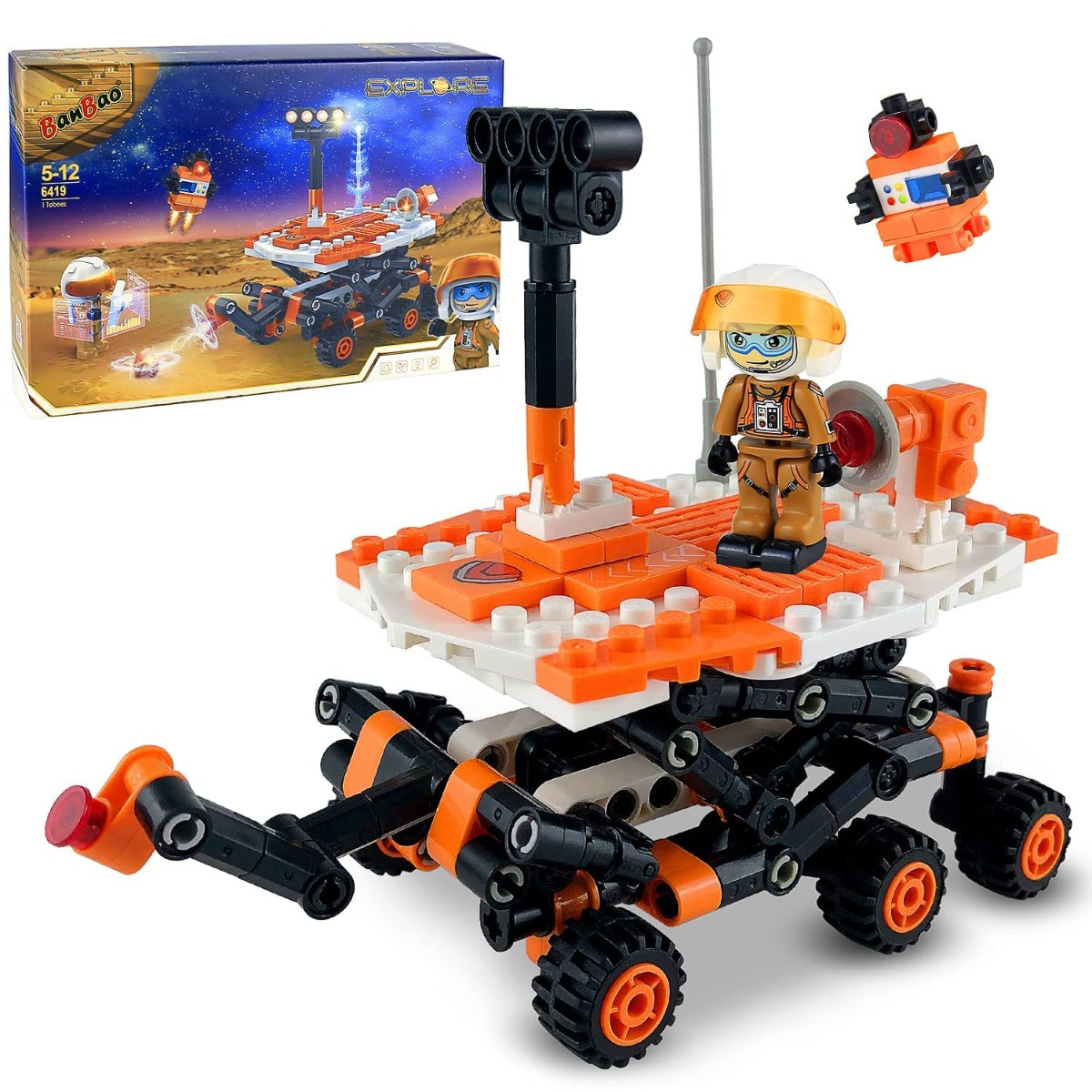 Banbao - Explore Space Block Set-Pathfinder Buggy - 265 Pieces