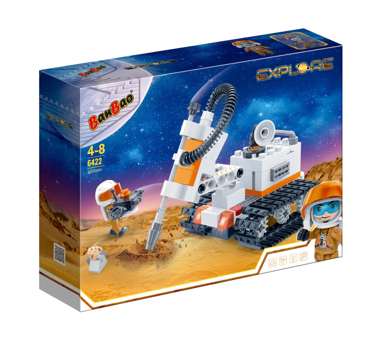 Banbao - Explore Space Block Set-Mars Crawler - 170 Pieces
