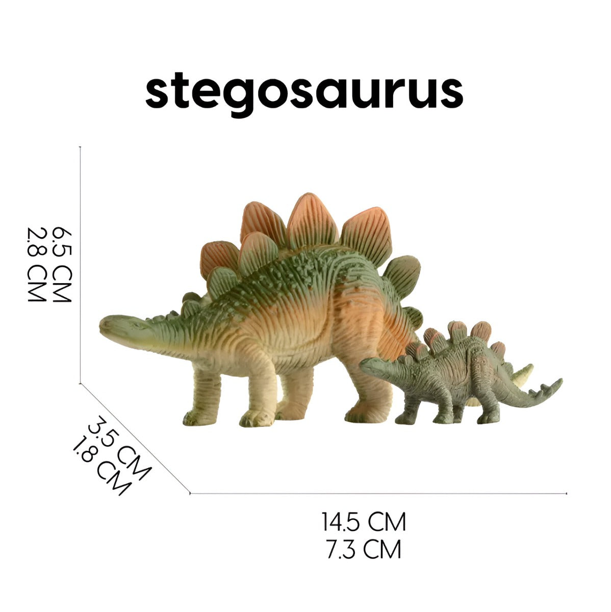Animal Planet - Dinosaur Stegosaurus, 2 Pieces