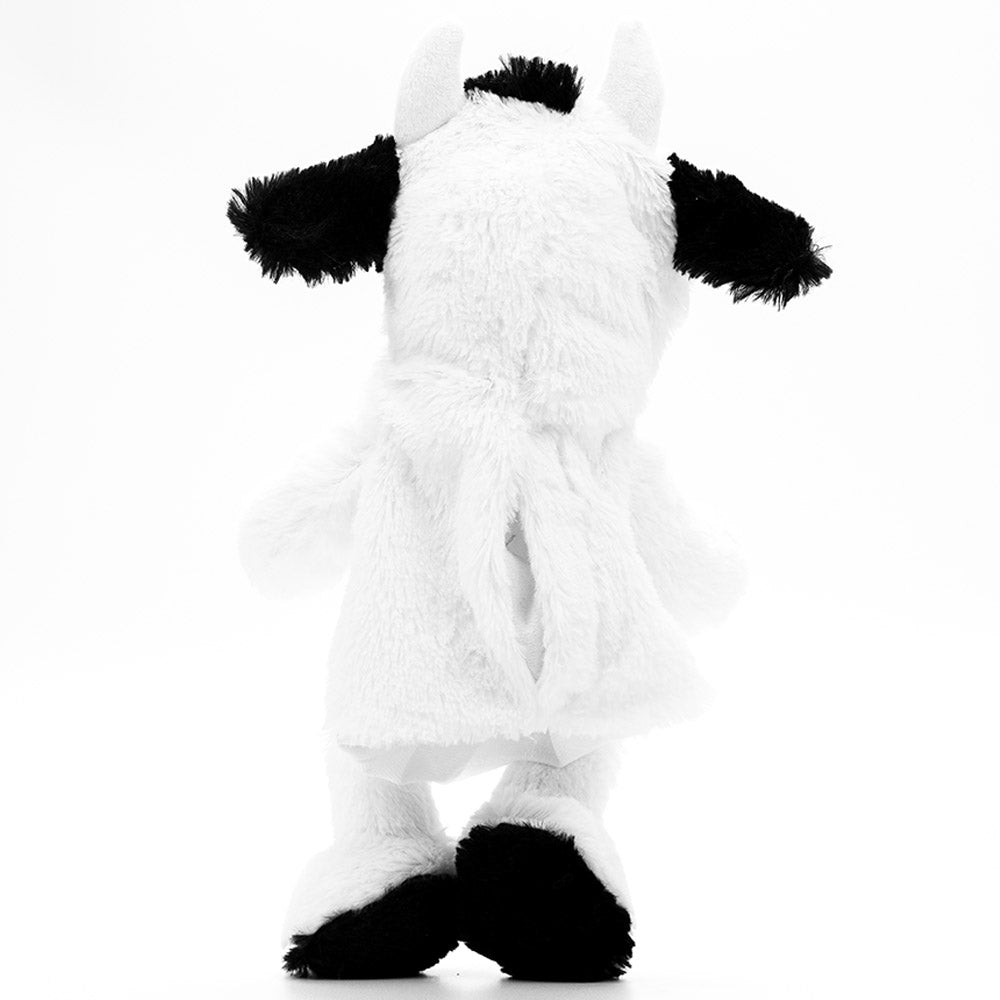 Pugs At Play - Cow Talking Hand Puppet, White