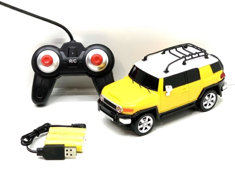 Wemzy - Rc Car Toyota Fj Cruiser 2007 Motion Steering- Yellow