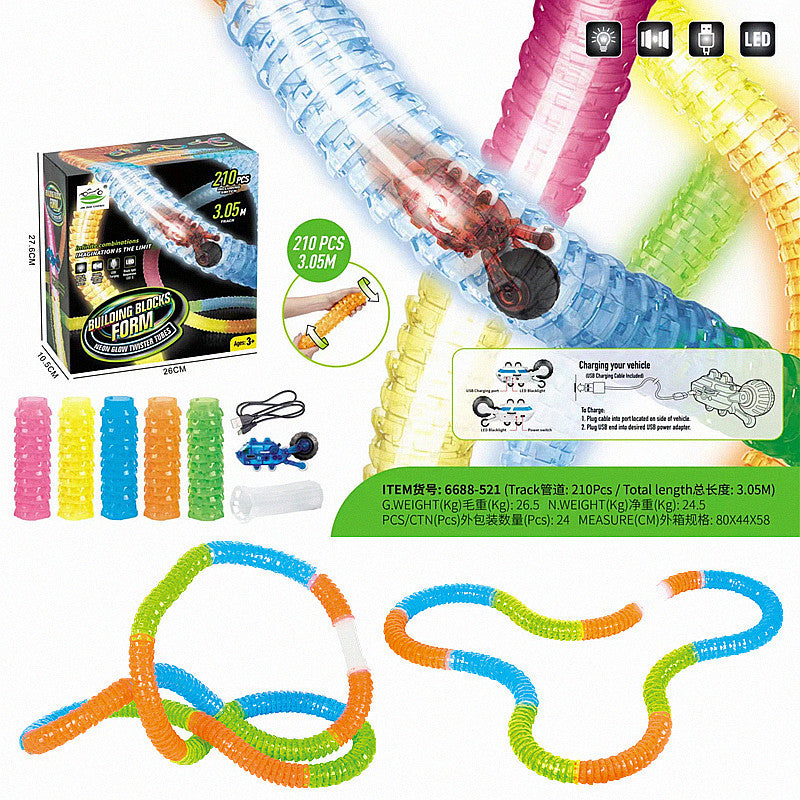 Car Race Track Set - 210 Piece