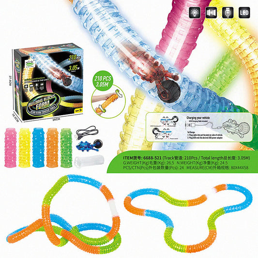 Car Race Track Set - 210 Piece