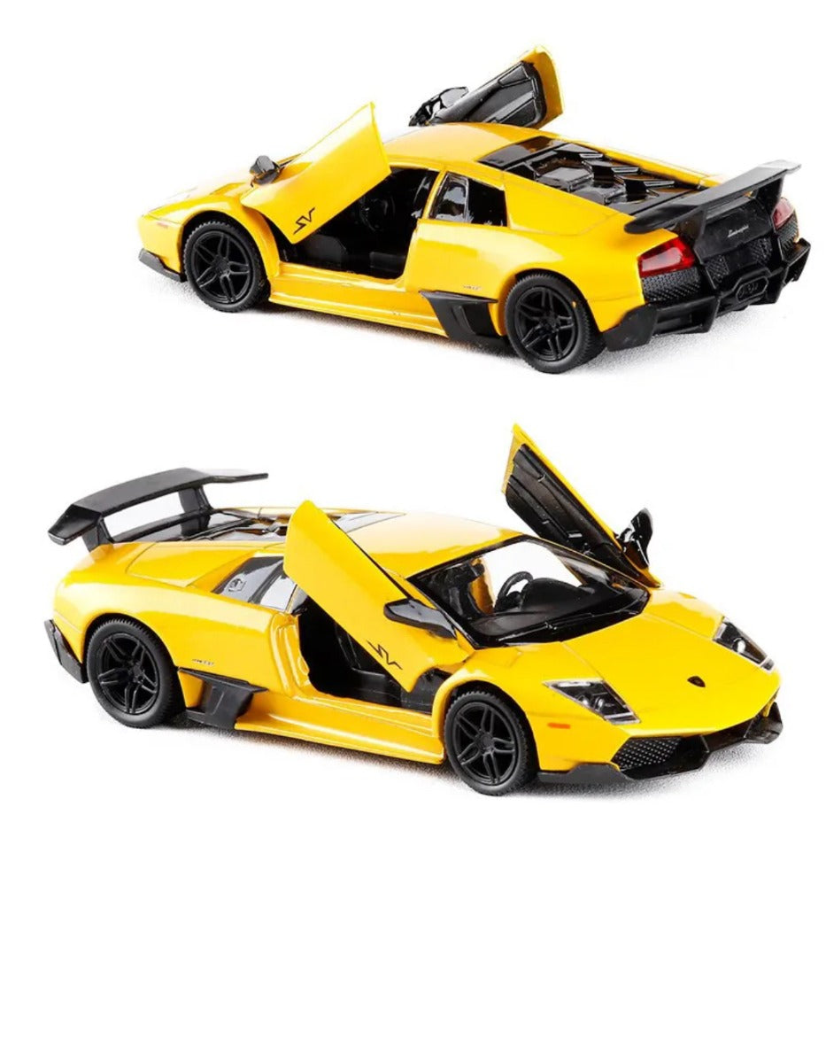 Rc Car Lamborghini Murcielago Sv Remote - Yellow