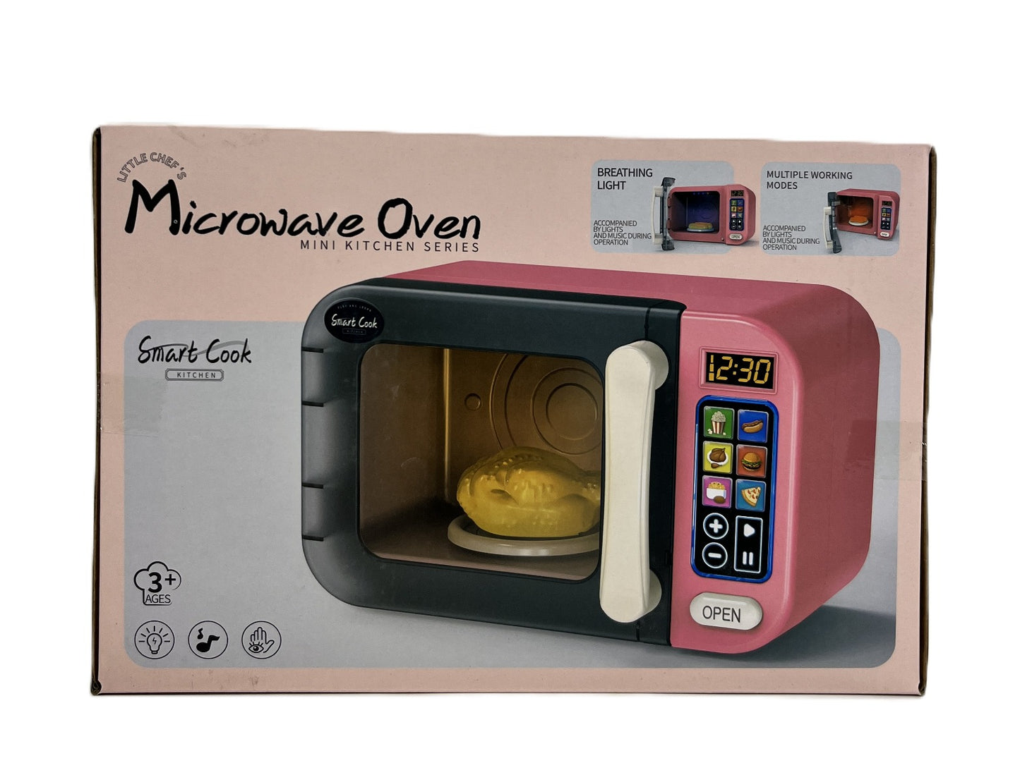 Wemzy - Smart Cook Touch Screen Color - Changing Microwave Oven With Turkey