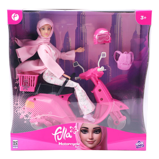 Fulla Doll with Pink Motorbike Set