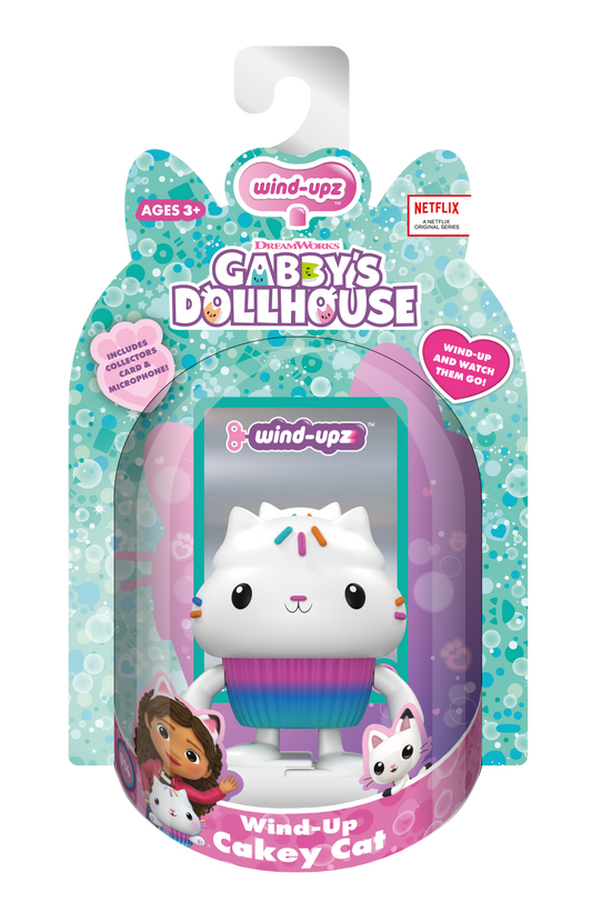 Wind-Upz Cakey Cat w/ Tambourine